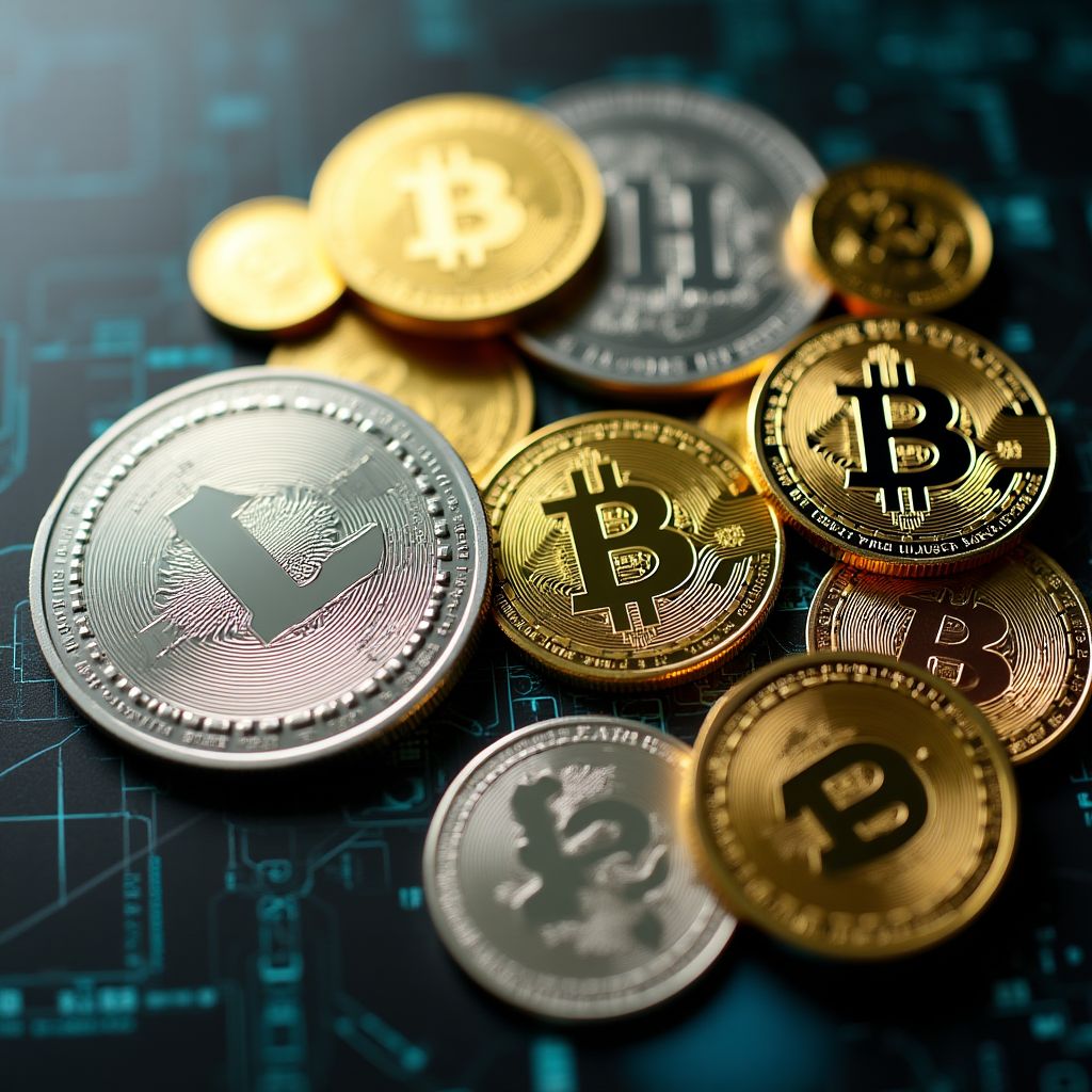 Diversas criptomonedas alternativas